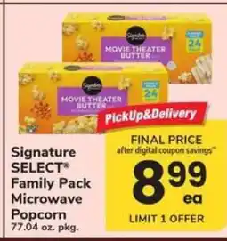 Safeway Signature SELECT Family Pack Microwave Popcorn offer