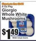 Key Food Giorgio Whole White Mushrooms offer