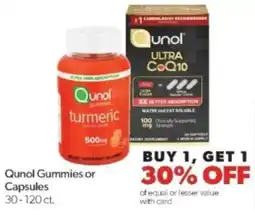 Family Fare Qunol Gummies or Capsules offer