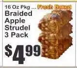 Key Food Braided Apple Strudel 3 Pack offer