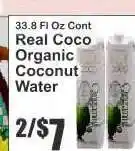 Key Food Real Coco Organic Coconut Water offer
