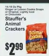 Key Food Stauffer's Animal Crackers offer