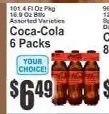 Key Food Coca-Cola 6 Packs offer