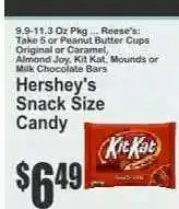 Key Food Hershey's Snack Size Candy offer