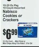Key Food Nabisco Cookies or Crackers offer