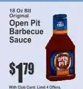 Key Food Open Pit Barbecue Sauce offer