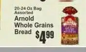 Key Food Arnold Whole Grains Bread offer