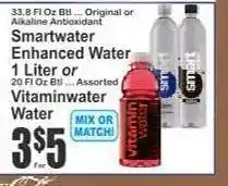 Key Food Smartwater Enhanced Water or Vitaminwater offer
