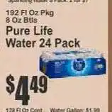 Key Food Pure Life Water 24 Pack offer