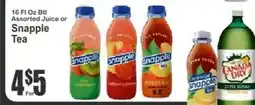 Key Food Snapple Tea offer