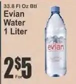 Key Food Evian Water offer
