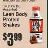 Key Food Lean Body Protein Shakes offer