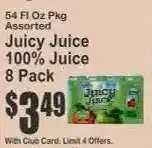 Key Food Juicy Juice 100% Juice 8-Pack offer