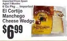 Key Food El Cortijo Manchego Cheese Wedge offer