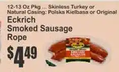 Key Food Eckrich Smoked Sausage Rope offer