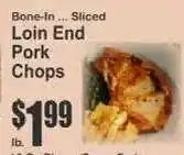 Key Food Loin End Pork Chops offer