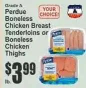 Key Food Perdue Boneless Chicken Breast Tenderloins or Boneless Chicken Thighs offer