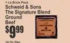 Key Food Schweid & Sons The Signature Blend Ground Beef offer