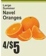Key Food Navel Oranges offer
