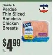 Key Food Perdue Thin Sliced Boneless Chicken Breasts offer