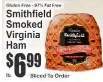 Key Food Smithfield Smoked Virginia Ham offer