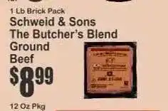 Key Food Schweid & Sons The Butcher's Blend Ground Beef offer
