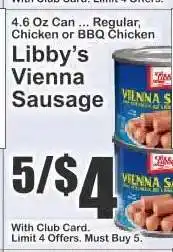Key Food Libby's Vienna Sausage offer