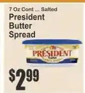 Key Food President Butter Spread offer