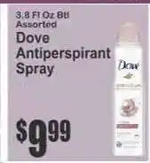 Key Food Dove Antiperspirant Spray offer