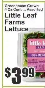Key Food Little Leaf Farms Lettuce offer