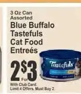 Key Food Blue Buffalo Tastefuls Cat Food Entrées offer