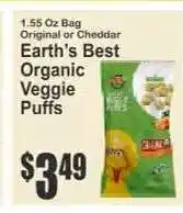 Key Food Earth's Best Organic Veggie Puffs offer