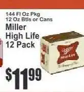 Key Food Miller High Life 12 Pack offer