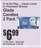 Key Food Glade Candles 2 Pack offer