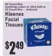 Key Food Kleenex Facial Tissues offer