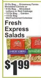 Key Food Fresh Express Salads offer
