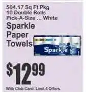Key Food Sparkle Paper Towels offer