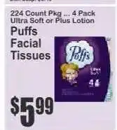 Key Food Puffs Facial Tissues offer