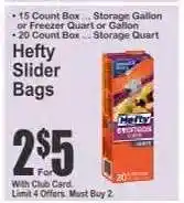 Key Food Hefty Slider Bags offer