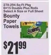 Key Food Bounty Paper Towels offer