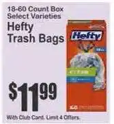 Key Food Hefty Trash Bags offer