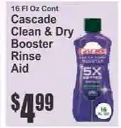 Key Food Cascade Clean & Dry Booster Rinse Aid offer
