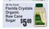 Key Food Florida Crystals Organic Raw Cane Sugar offer