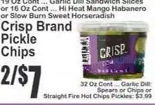 Key Food Crisp Brand Pickle Chips offer