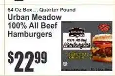 Key Food Urban Meadow 100% All Beef Hamburgers offer