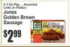 Key Food Jones Golden Brown Sausage offer