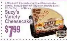 Key Food Suzy's Variety Cheesecake offer