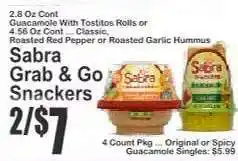 Key Food Sabra Grab & Go Snackers offer
