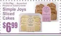Key Food Simple Joys Sliced Cakes offer