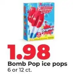 Hy-Vee Bomb Pop Ice Pops offer
